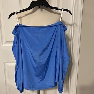 NWT Lilly Pulitzer Vibrant Blue Off-Shoulder Blouse
